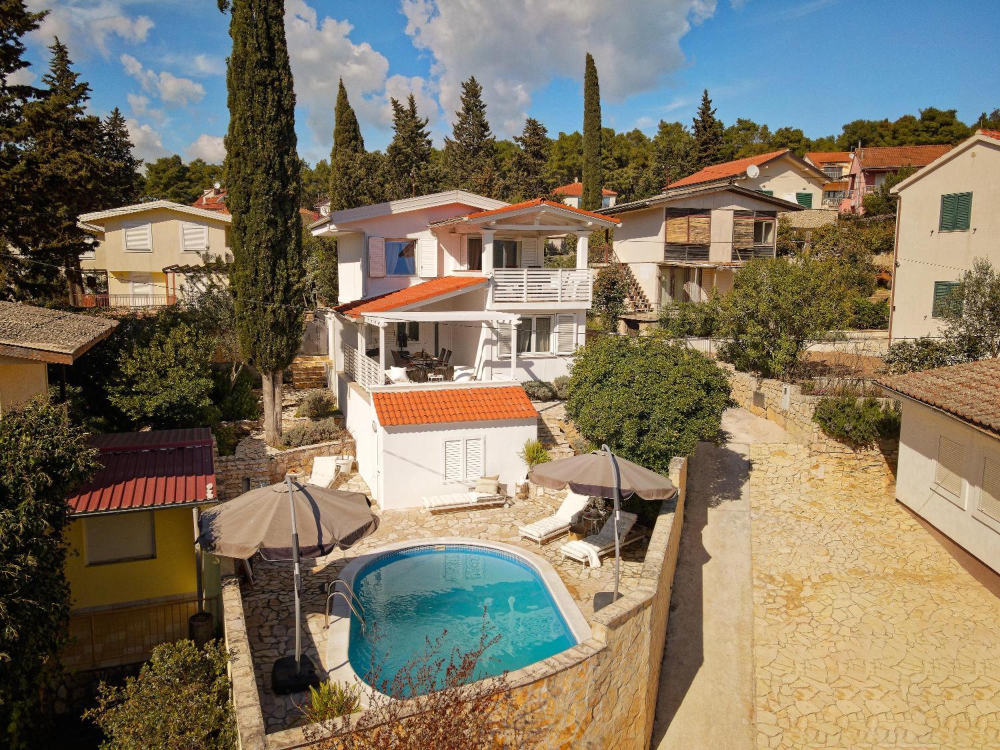 Villa Hvar With Pool Vrboska Exterior photo